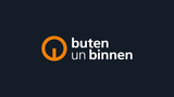 Logo buten un binnen auf dunklem Hintergrund